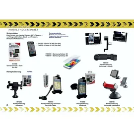 2Go Passivhalter für Handy/Navigationssysteme 50-85 mm - Schwarz