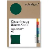 schlafgut Kissenbezug Woven Satin 40 x 40 cm Grün