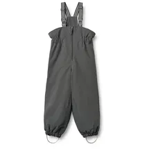 Wheat Skihose "Ski Pants Sal", Mädchen, Gr. 104, N-Gr, schwarz sea, Web, Obermaterial: 100% Nylon, unifarben, normal lang, Hosen Skihose, wasserdicht, atmungsaktiv und leicht wattiert