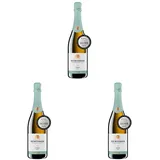 Jechtinger Pinot Brut Sekt „Die Handwerklichen“ – 84 Punkte Eichelmann 2025 – Winzer-Sekt Brut, feinperlig & elegant mit Apfel & Orangenschale (1 x 0,75 l) (Packung mit 3)