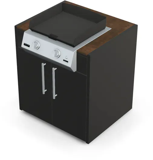 Brabura KC 80 Plancha Körper - Iron Corten / Anthrazit / Silberner Griff