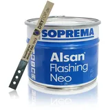 SOPREMA ALSAN Flashing NEO - 5,0 kg/Gebinde - RAL 7012 basaltgrau - lösemittelfreier, einkomponentiger Polyurethanharz Flüssigkunststoff zur Abdichtung und Herstellung von Anschlüssen inkl. Rührholz