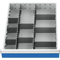 Bedrunka+Hirth Schubladeneinteilung R 18-24 mit Metalleinteilung für Front 150 mm BxT 450 x 600 mm -