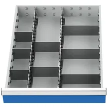 Bedrunka+Hirth Schubladeneinteilung R 18-24 mit Metalleinteilung für Front 150 mm BxT 450 x 600 mm -