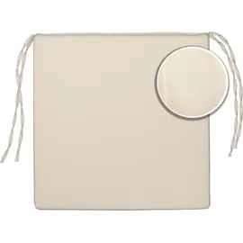sunnypillow Sitzauflage 40 x 40 x 5 cm cremefarben 4-tlg.
