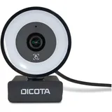 Dicota Webcam Ringlight 5MP Webcam, Schwarz