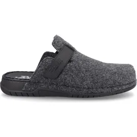 Rieker Pantoffel mit Klettriemchen Gr. 41, grau Herren Schuhe Stoffschuhe