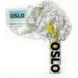 Crumpled City Oslo Landkarte