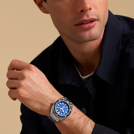 Fossil »BREAKER«, Armbanduhr, Herrenuhr, Damenuhr, Datum, Edelstahlarmband
