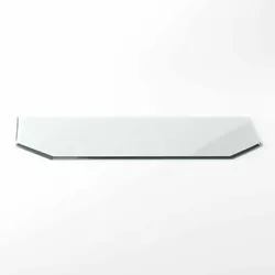 Sechseck G29 Funkenschutzplatte - Glasplatte ESG | 500 x 1000 mm