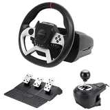 maxx tech Pro FF Racing Wheel Kit Controller Schwarz PS4 / PC / Xbox