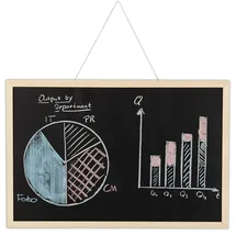 Relaxdays Kreidetafel 40 x 60 cm Schwarz