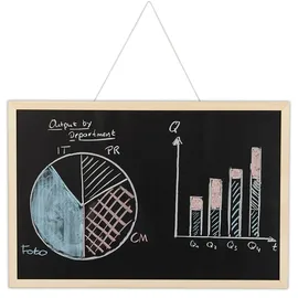 Relaxdays Kreidetafel 40 x 60 cm Schwarz