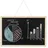Relaxdays Kreidetafel 40 x 60 cm Schwarz