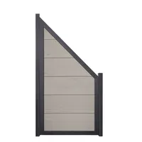 GROJA GroJaViento Zaunelement Bi-Color Sand 90x180/90 cm Rahmen: Anthrazit