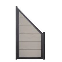 GROJA GroJaViento Zaunelement Bi-Color Sand 90x180/90 cm Rahmen: Anthrazit