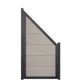 GROJA GroJaViento Zaunelement Bi-Color Sand 90x180/90 cm Rahmen: Anthrazit