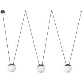 faro BARCELONA Mine 3-flg. 19 cm dunkelgrau Aluminium, Holz