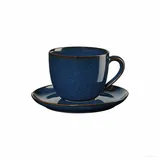 Asa Selection Saisons Cappuccinotasse mit Untertasse Set Midnight Blue