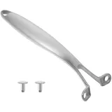 Toyvian Abnehmbarer Topfgriff Aus Edelstahl 9.06In Hitzebeständig Mit Rutschfestem Silikon Für Sicheren Halt Küchenzubehör Ergonomischer Verbrühungsschutz