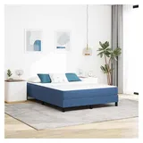 vidaXL Taschenfederkernmatratze Blau 140 x 200 cm mittelhart