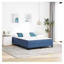 vidaXL Taschenfederkernmatratze Blau 140 x 200 cm mittelhart