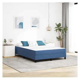 vidaXL Taschenfederkernmatratze Blau 140 x 200 cm mittelhart