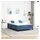 vidaXL Taschenfederkernmatratze Blau 140 x 200 cm mittelhart