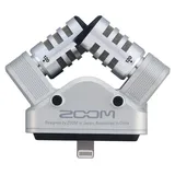 Zoom iQ6 XY Stereo Mikrofon für iPhone/iPad – optimierte Stereo-Aufnahmen für Videos, Podcasts, Musik & Interviews