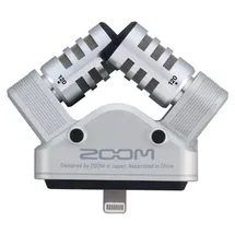 Zoom iQ6 XY Stereo Mikrofon für iPhone/iPad – optimierte Stereo-Aufnahmen für Videos, Podcasts, Musik & Interviews