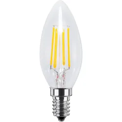 SEGULA LED-Leuchtmittel "LED Kerze klar", G (A-G), transparent, L:100cm Ø:35cm, Leuchtmittel, dimmbar, E14, Kerze klar
