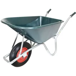 Schubkarre PP100 l PU Rad Bau Karre Gartenschubkarre Bauschubkarre Schiebkarr...