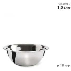 Weis Küchenschüssel aus Edelstahl mit einem Durchmesser von 18 cm, 1L, 23318