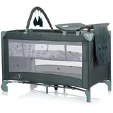 Chipolino Reisebett, Luna 2 Ebenen Wickelauflage klappbar Spielbogen Faltmatratze grün