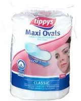 Tippys Maxi Pads Disques Coton Ovale 40 pc(s)