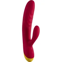ROMP Jazz Rabbit Vibrator mit Klitoris-Stimulator Red 21 cm