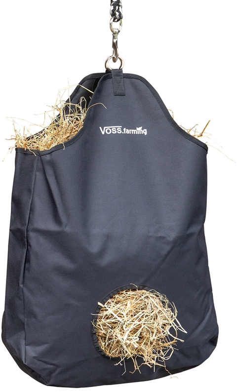 VOSS.farming Heusack, schwarz - Heutasche für ca. 7kg Heu, ideal für Stall und Transport