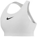 Nike DX6815-100 Swoosh High Support Sports Bra Damen White/White/Black Größe MA-B