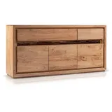 Möbel-Eins BATTURO Sideboard II, Material Massivholz, Akazie lackiert - 2 Jahre Gewährleistung - mind. 14 Tage Rückgaberecht - Braun