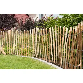 BM-Massivholz Rollzaun 500 x 90 cm Haselnuss