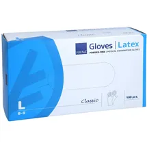 Abena Latex-handschuhe Classic Unster.puderfrei L Natur