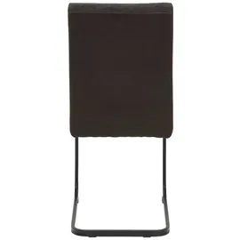 Möbel Boss Esszimmerstuhl Linn Webstoff Braun/Schwarz 2er Set