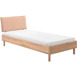Home Affaire Einzelbett 90 x 200 cm Eiche massiv natur geölt beige
