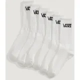 Vans Classic Crew Socken 6 Paar Weiß 34,5-38