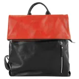 Cluty Cityrucksack, echt Leder, Made in Italy, rot