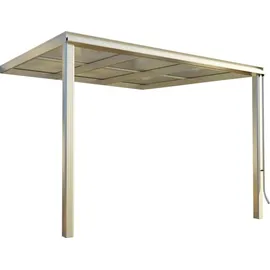 BECKMANN Terrassendach Exklusiv 307 x 322 cm grau