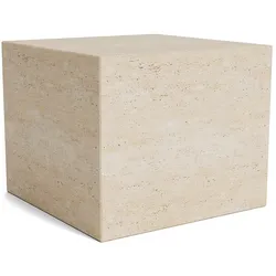 Norr11 Cubism Couchtisch, small, travertin