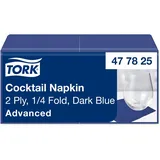 TORK Servietten Cocktail Advanced dunkelblau 2-lagig 23,8 x 23,8 cm, 200 St.