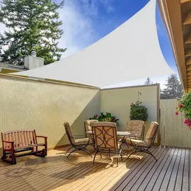 casa pura Wasserabweisendes Sonnensegel Weiß 3 x 5 m