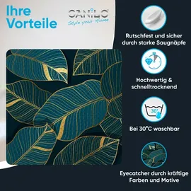 Sanilo Badematte Monstera Dunkelgrün